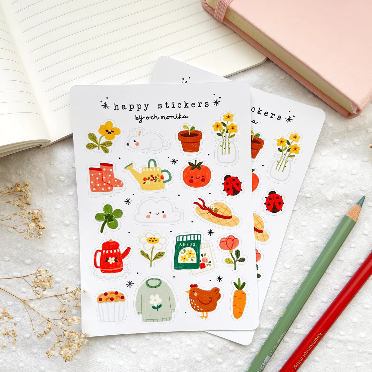 A sticker sheet full of cute little stickers perfect for planners, journals, or scrapbooking ❤
