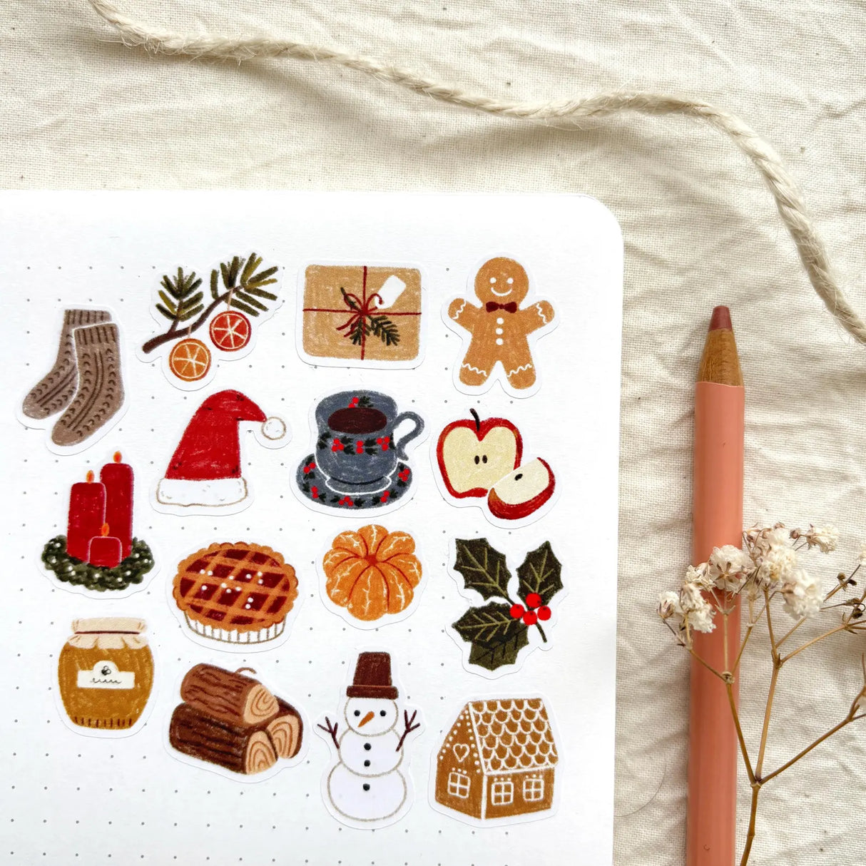 A sticker sheet full of cute little stickers perfect for planners, journals, or scrapbooking ❤