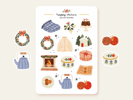 A sticker sheet full of cute little stickers perfect for planners, journals, or scrapbooking ❤