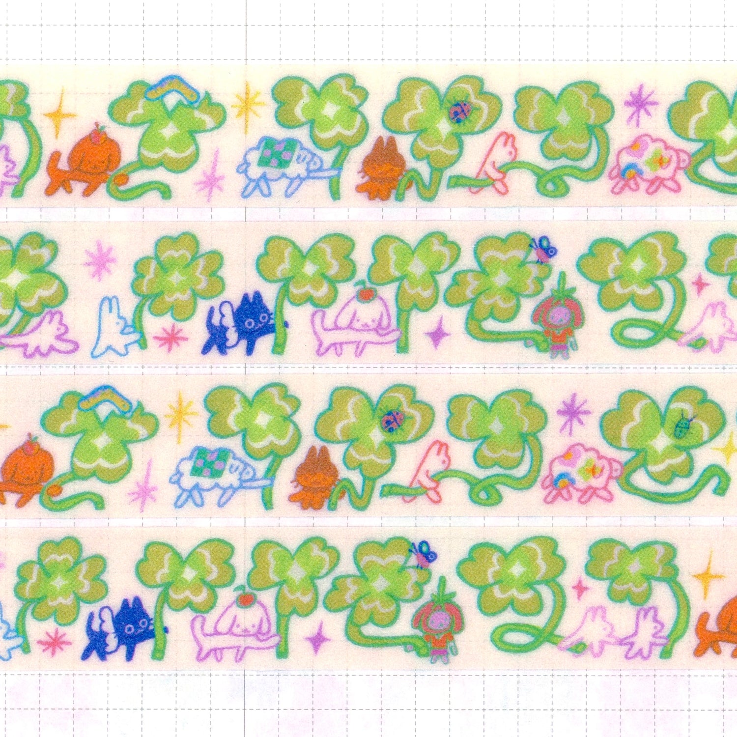 Odd Rabbit - Clover Parade Glitter Washi Tape

15mm x 10m glitter washi tape.

Great for journaling, scrapbooking and sending letters!&nbsp;