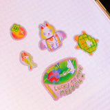 A6 Sticker Sheet

Great for journaling and decorating!

Water resistant, not waterproof. Do not place in areas of high wear.&nbsp;