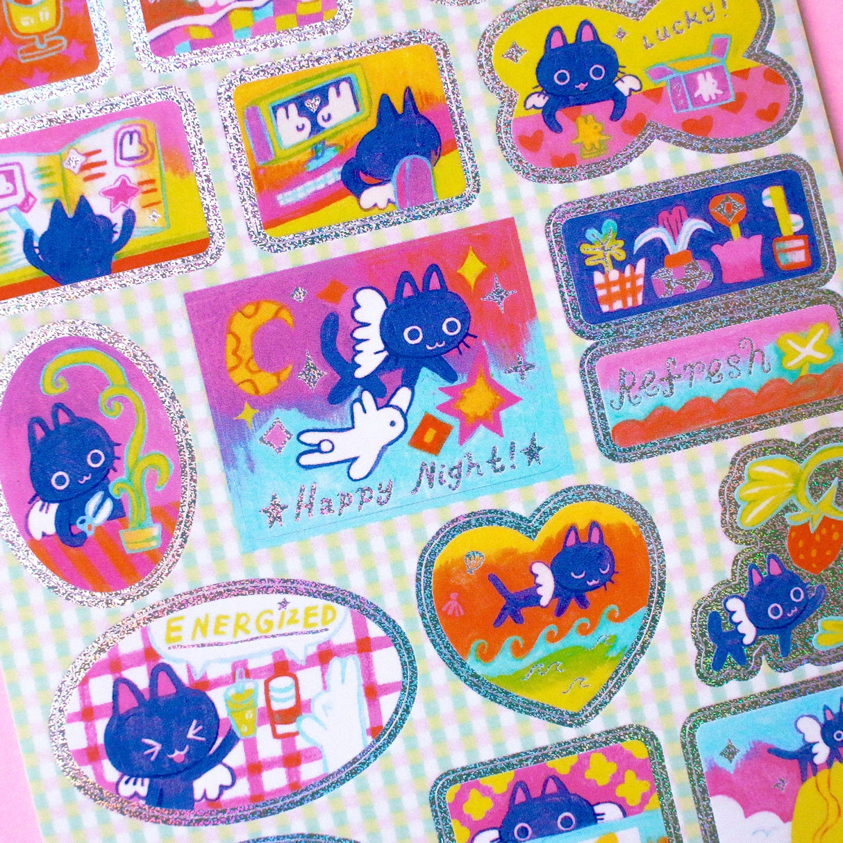A6 Sticker Sheet

Great for journaling and decorating!

Water resistant, not waterproof. Do not place in areas of high wear.&nbsp;
