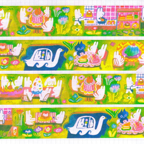 Odd Rabbits - Dessert At the Garden Washi Tape

25mm x 10m washi tape.&nbsp;

Great for journaling, scrapbooking and sending letters!&nbsp;