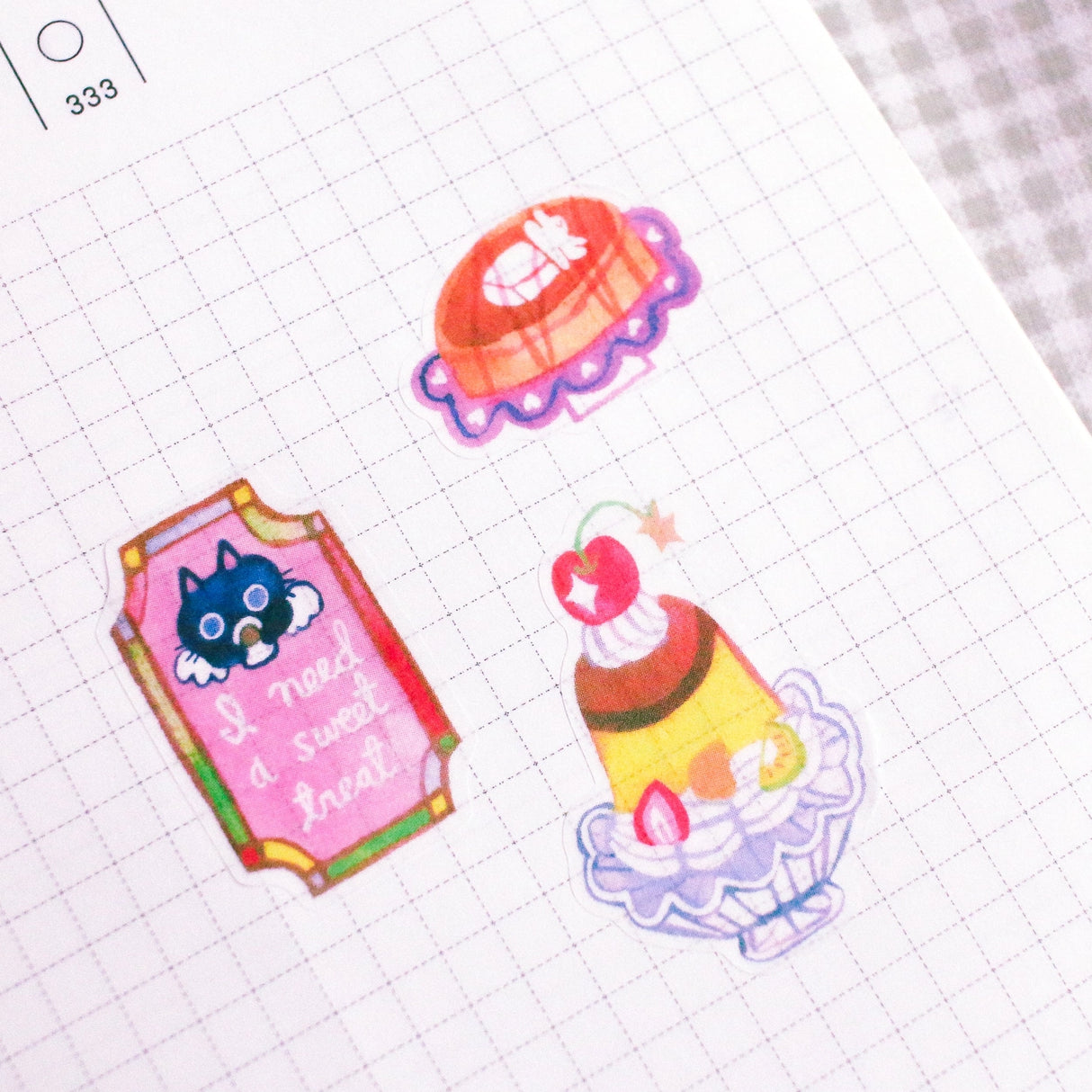A6 Washi Sticker Sheet. The material of the sticker sheet is a thin washi paper that is great for journaling!

Should not be placed in areas of heavy wear (phone cases, laptops, water bottles, etc).

Great for journaling or decorating flat spaces!