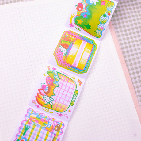 Odd Rabbits - My Little Dessert Memo Tape Roll

'My Little Dessert Memo' Memo Tape Roll, 7 designs total, 45mm x 5m.

Memo Tape has perforations to tear the mini memos easily. It has a strong adhesive backing and memos are printed on uncoated writable paper (not washi paper).&nbsp;