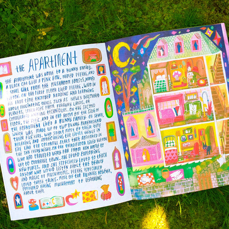 The Odd Rabbit Town zine is 8.5x11, 20 pages plus the cover, with 9 'home' illustration, accompanied with stories.

Minor misalignment or smudges are not considered to be b-grade.&nbsp;