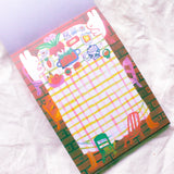 Based on a cozy house, this is a 100 x 140mm memo pad with 100 sheets and 4 different designs.

Great for journaling or jotting down a quick to do list!