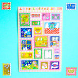 'Love Letter' Frosted Glitter A6 Sticker Sheet.

Not waterproof.
Do not place in areas of high wear (laptops, phone cases, water bottles, etc).
Stickers come in a plastic sleeve.
