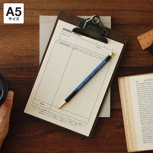 Old School Clipboard A5 Bronze Clip