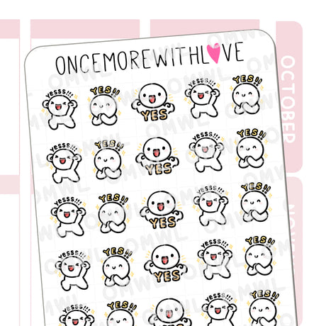 Once More With Love - M1495 Yes! Sticker Sheet

Yes. YES. YESSSSSSSA!
