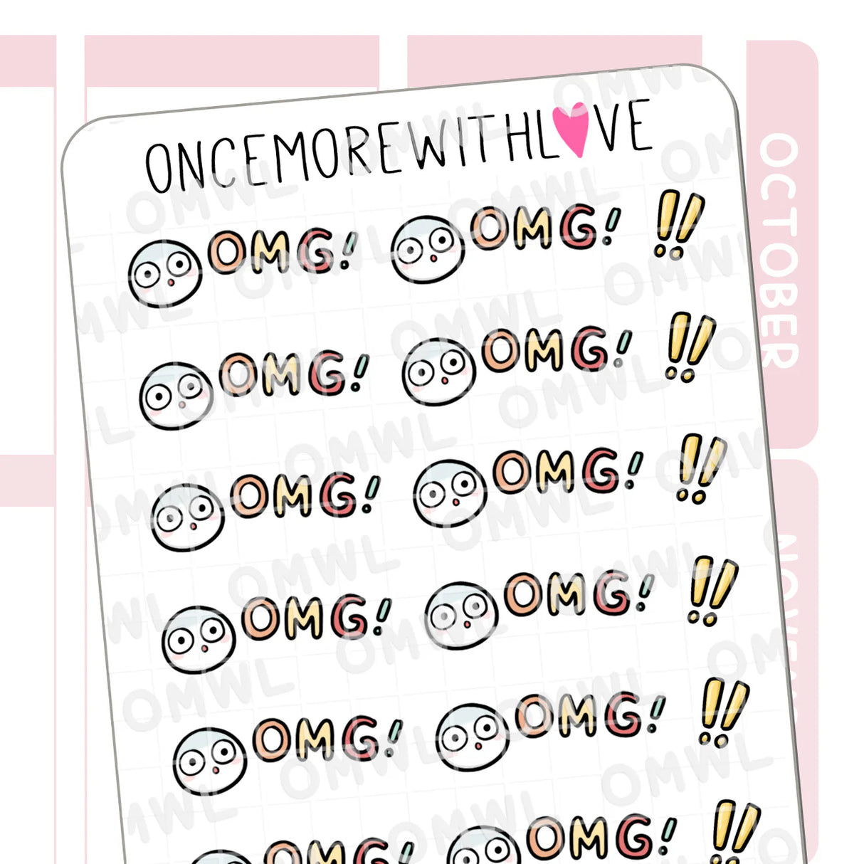 Once More With Love - M1517 OMG! Sticker Sheet

OMG! Some munchkins perfect for big news, exciting news, shocking news! These munchkins can be used for so many things and they're super cute!