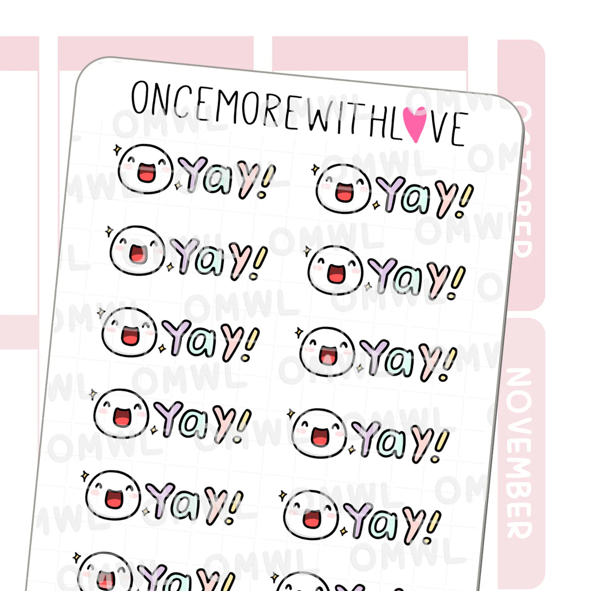 Once More With Love - M1524 Yay! Munchkin Sticker Sheet

Yay! Sometimes good things just happen, and this munchkin is there to celebrate it with you!