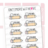 Once More With Love - M1542 To Do Pencils Sticker Sheet

Great as headers for your To Do lists! These munchkin To Do pencils are super cute!