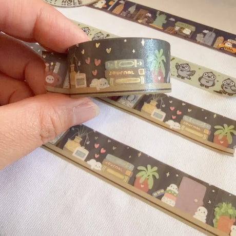 1 roll of exclusively designed washi tape by Once More With Love

These washi tapes are great for decorating your munchkin planner spreads or for creating cards, scrapbook pages, or journals :)