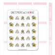 Once More With Love - M1030 Gold Star Sticker Sheet