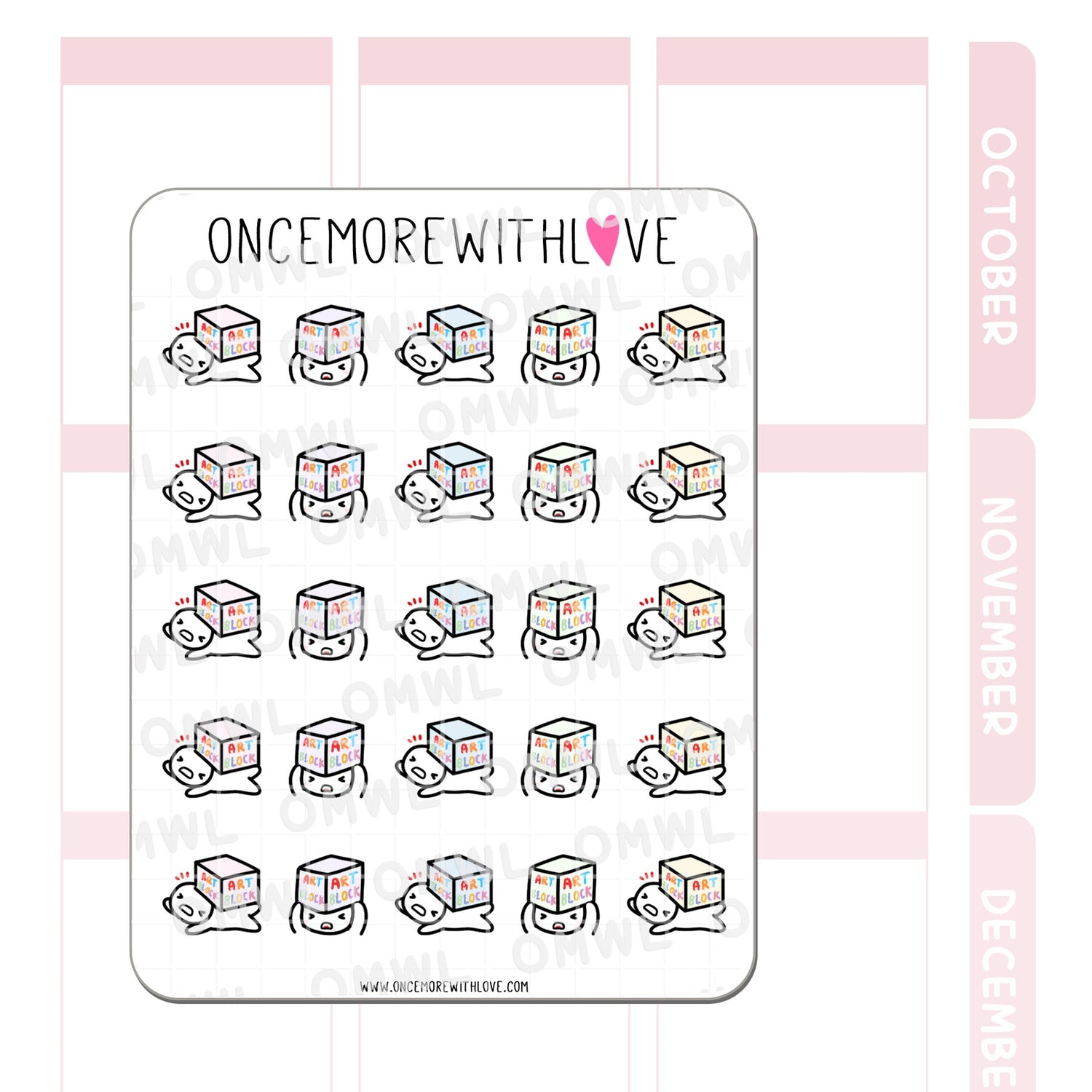 For anyone who creates things... you know what an art block feels like! I hope your creative juices get flowing again soon!