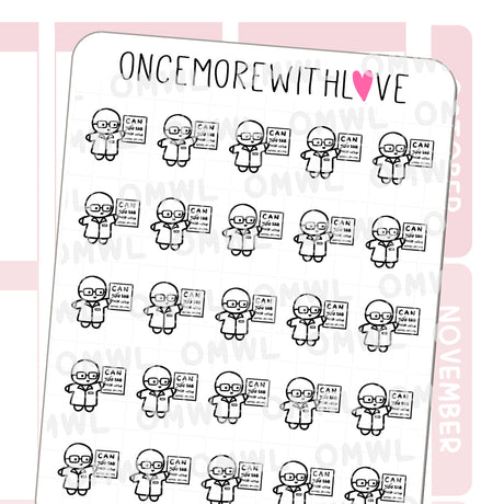 Once More With Love - M1173 Optometrist Eye Exam Sticker