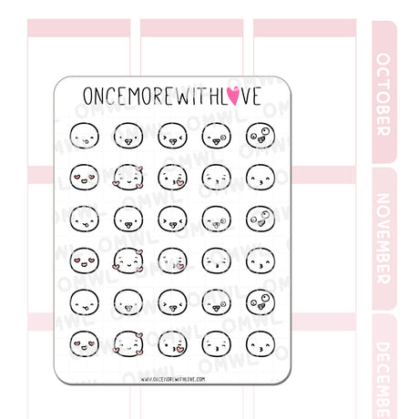 Once More With Love - M726 Munchkin Emojis Pt. 3 Sticker Sheet