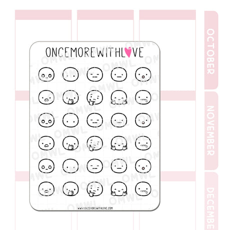 Once More With Love - M730 Munchkin Emojis Pt. 7 Sticker Sheet