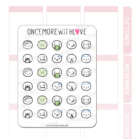 Once More With Love - M731 Munchkin Emojis Pt. 8 Sticker Sheet