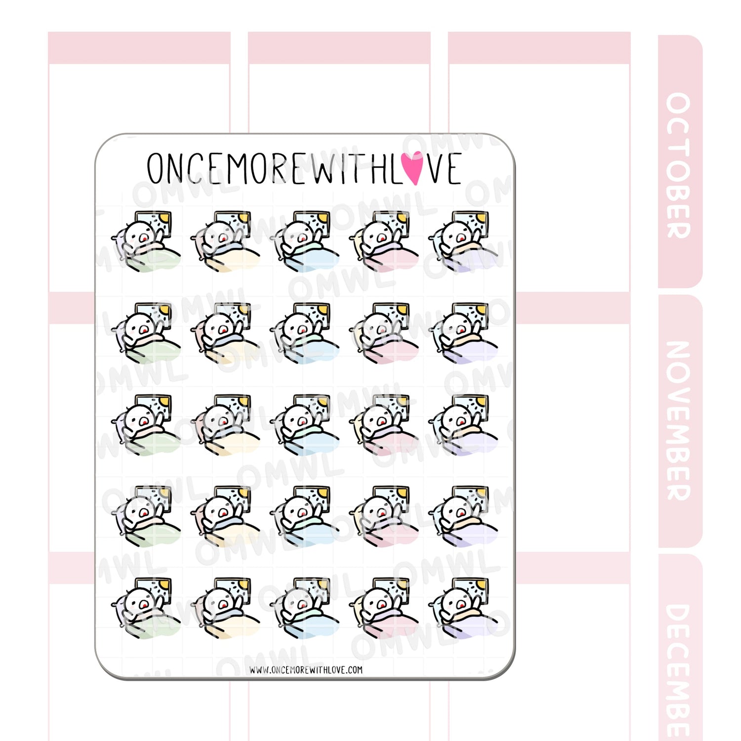 Once More With Love - M756 Wake Up Early Sticker Sheet