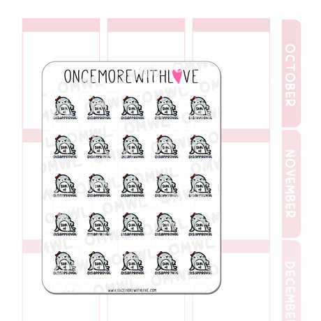 Once More With Love - V144 Seal of Disapproval Sticker Sheet