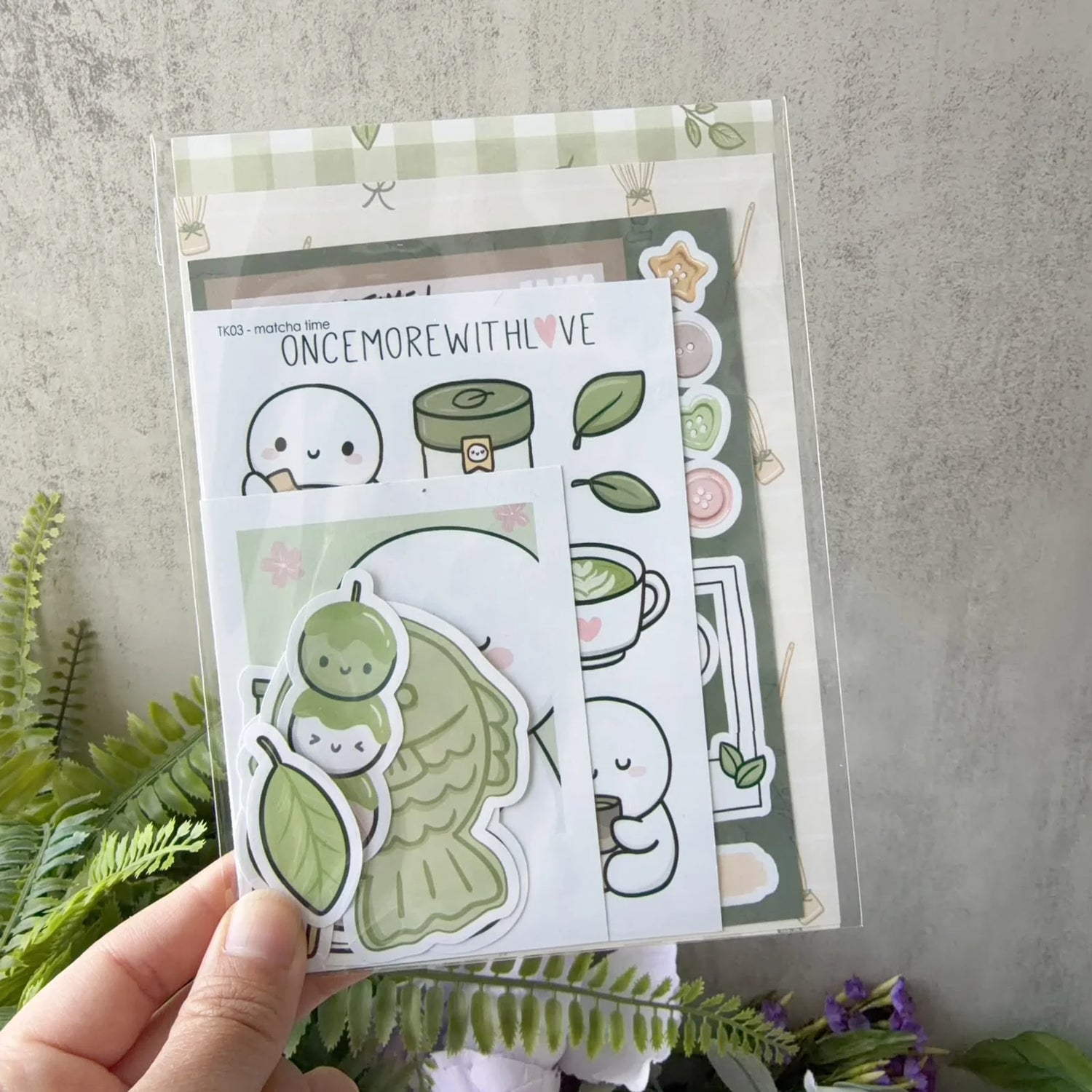 Bring a cozy, calming vibe to your creative projects with the Once More With Love Journaling Kit – Matcha Time. Perfect for planners, scrapbookers, and journal lovers, this kit blends adorable artwork with thoughtfully curated ephemera to help you craft spreads that feel warm, whimsical, and full of personality. 