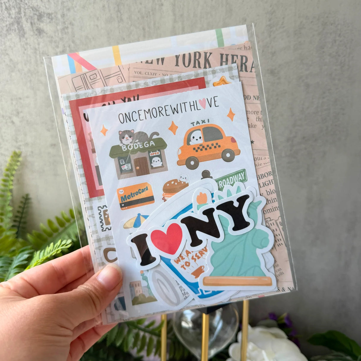 Once More With Love Journaling Kit - New York Moment

Capture the magic, movement, and memory of New York with this charming&nbsp;Once More With Love Journaling Kit – New York Moment. Designed for planners, scrapbookers, and creative journalers, this kit brings together beautifully coordinated ephemera and stickers that celebrate the energy of the city.