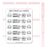 Once More With Love M1012 Generally Unwell Sticker