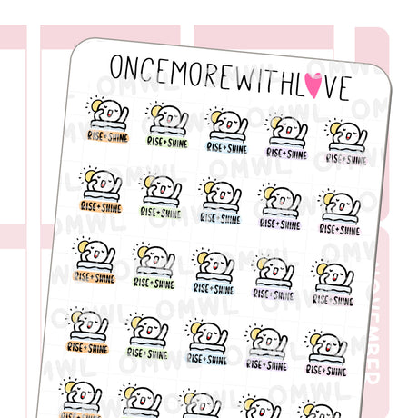 Once More With Love M1021 Rise and Shine Sticker