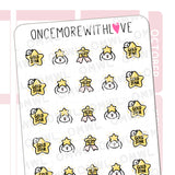Once More With Love - M1030 Gold Star Sticker Sheet