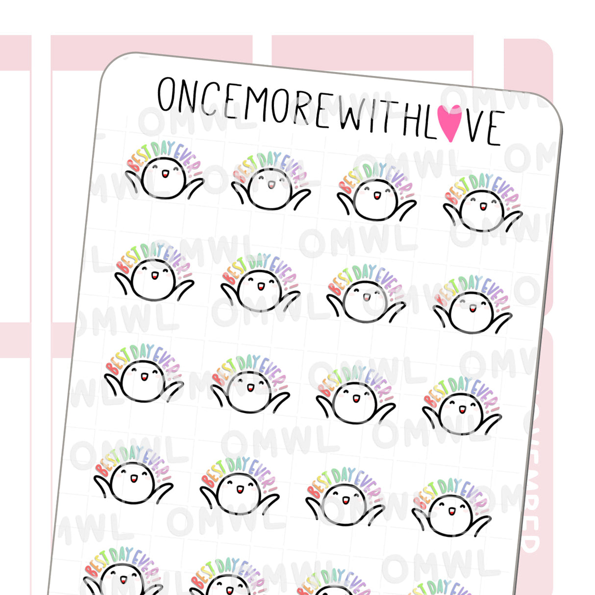 M1041 Best Day Ever Sticker