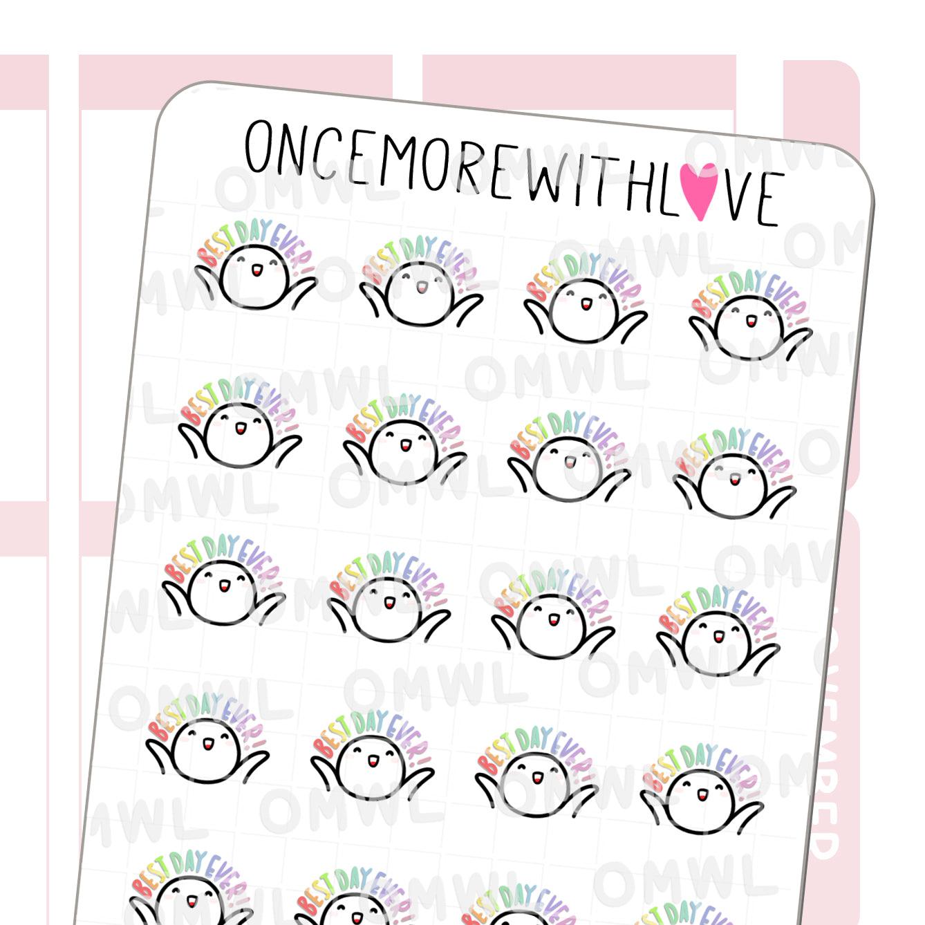 M1041 Best Day Ever Sticker