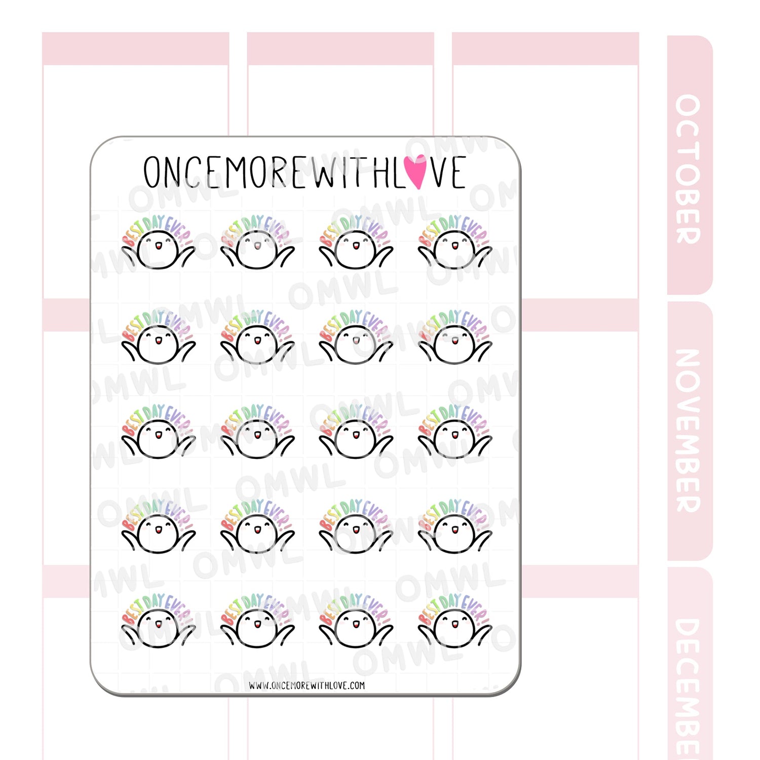 M1041 Best Day Ever Sticker