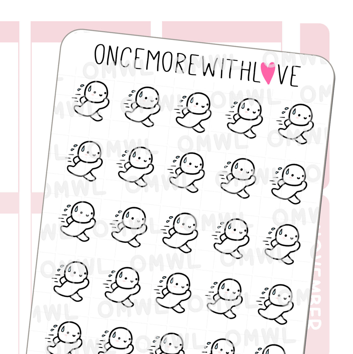 Once More With Love M1051 Running 2.0 Sticker