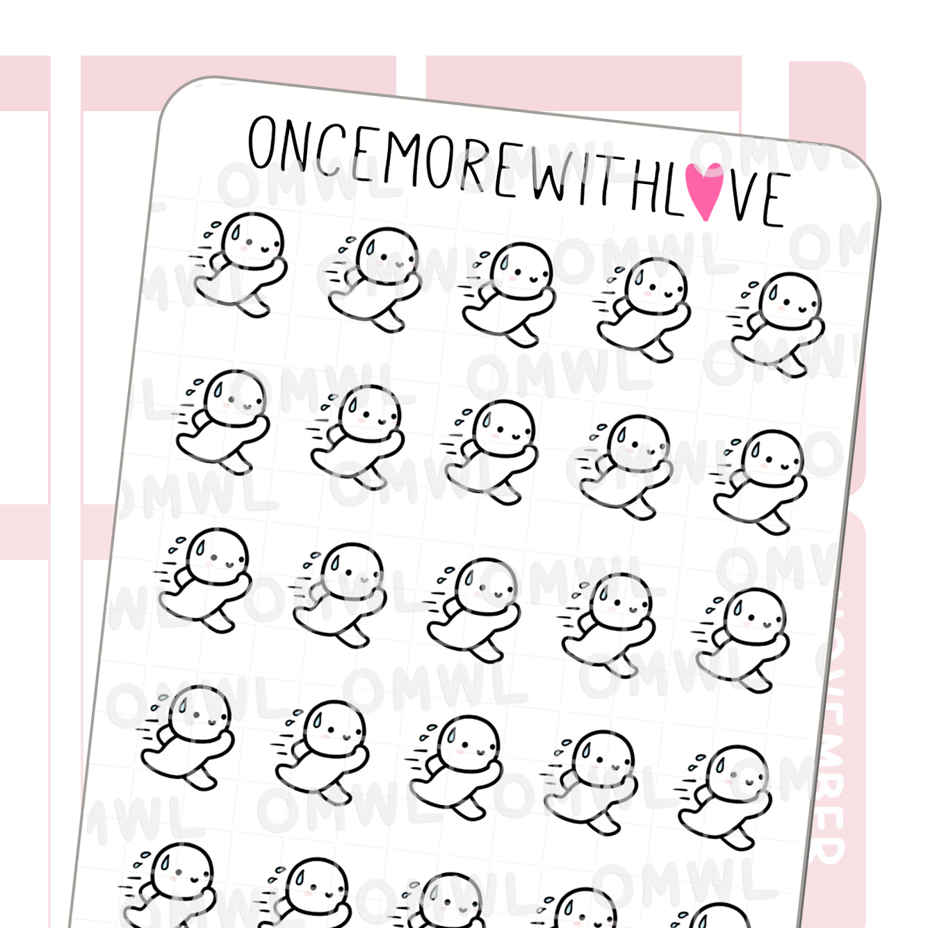 Once More With Love M1051 Running 2.0 Sticker