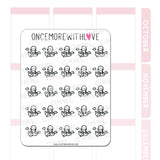 Once More With Love M1059 Airplane Sticker