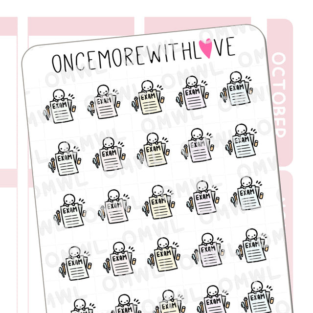 Once More With Love M1110 Exam Sticker