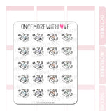 Once More With Love M1141 Skincare Sticker Sheet