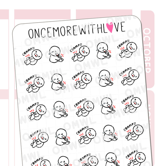 Once More With Love M1143 Leg Cramp Sticker