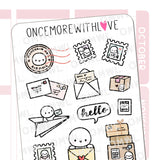 Once More With Love M1343 Happy Mail Large Deco Sticker Sheet