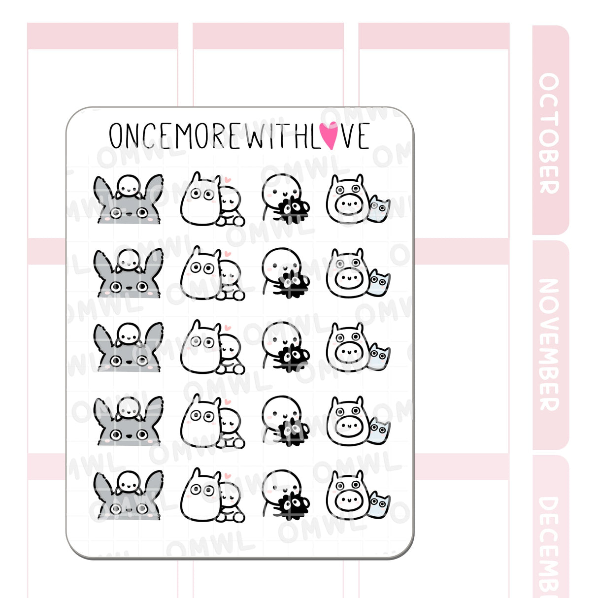 Once More With Love M1345 Soots Large Deco Sticker Sheet