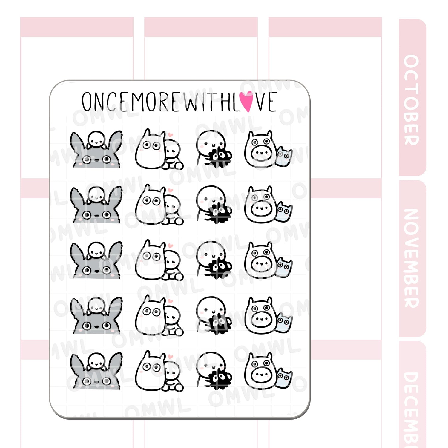 Once More With Love M1345 Soots Large Deco Sticker Sheet