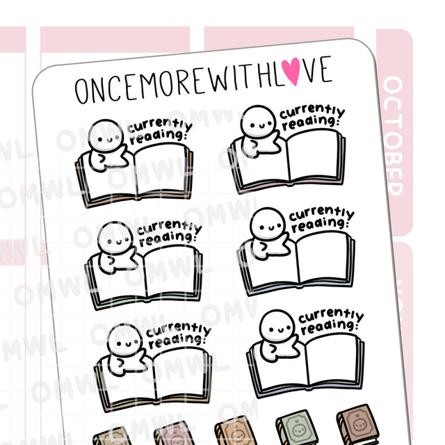 Once More With Love M1361 Currently Reading Sticker