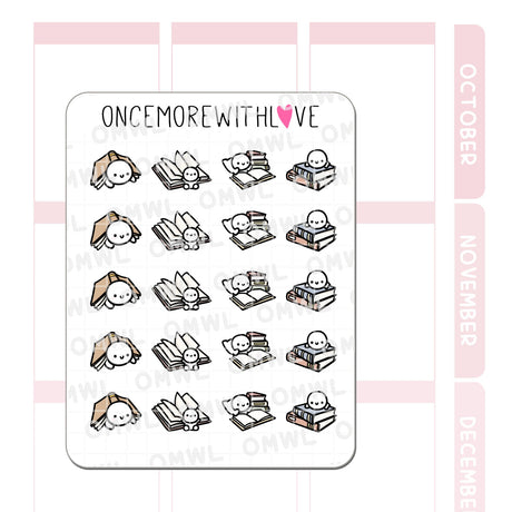 Once More With Love M1362 Book Lover Sticker