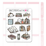 Once More With Love M1364 Bookish Large Deco Sticker
