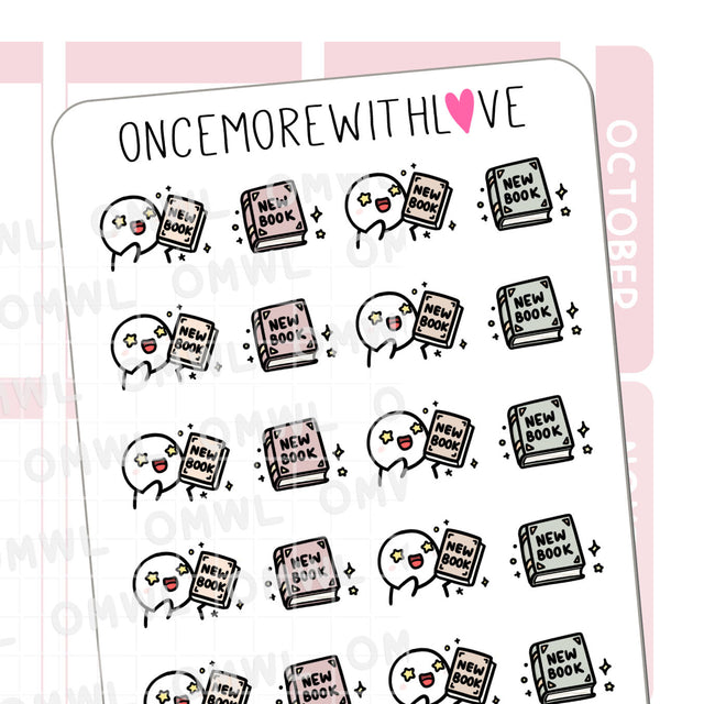 Once More With Love M1365 New Book Sticker