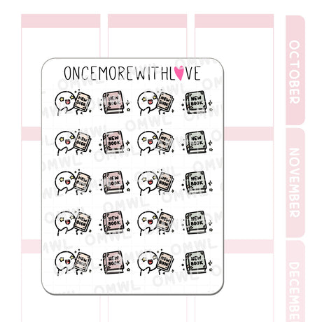 Once More With Love M1365 New Book Sticker