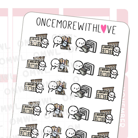 Once More With Love M1366 Library Sticker