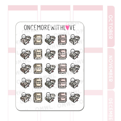 Once More With Love M1367 Book Club Sticker